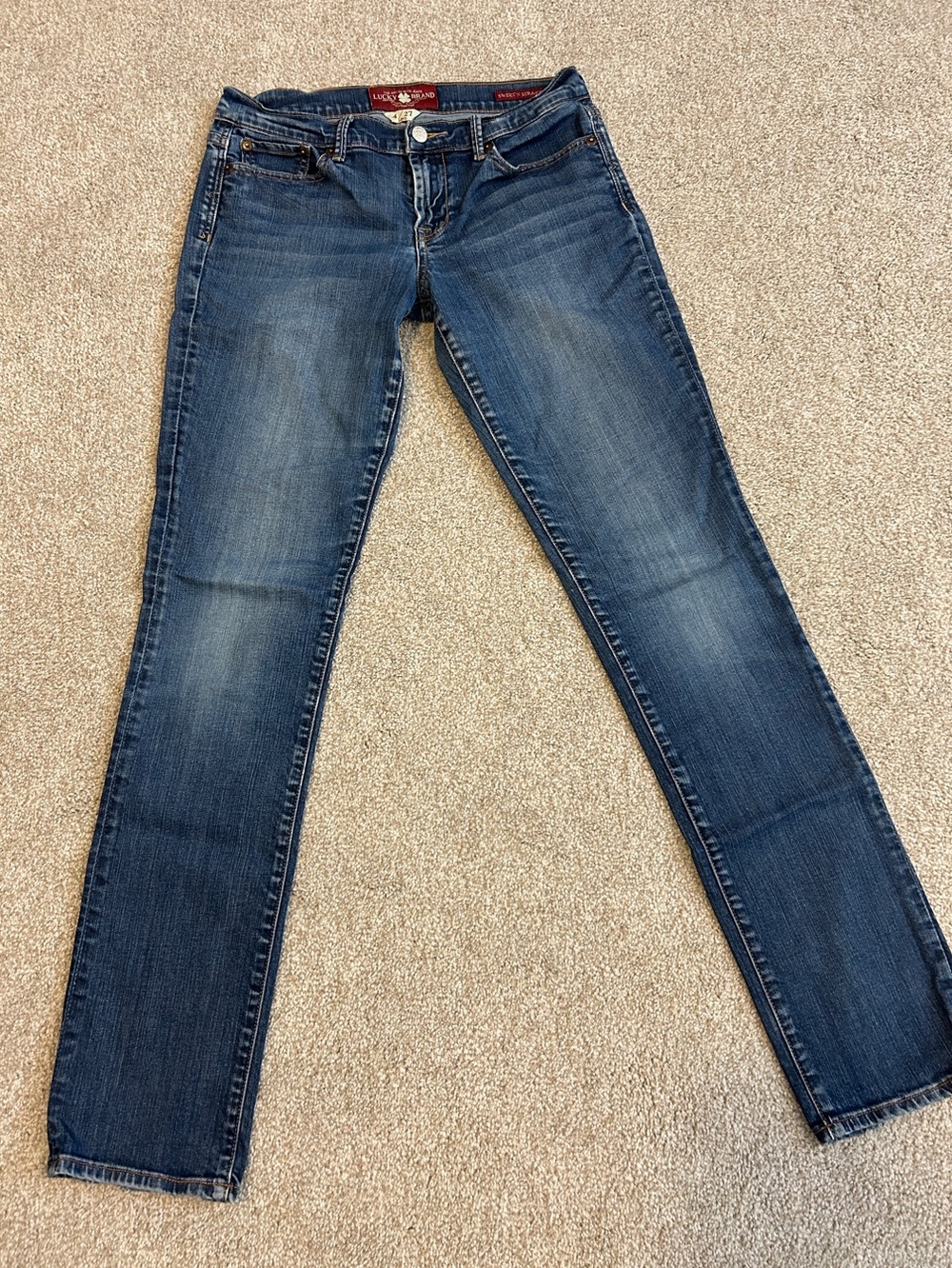 Lucky Brand Women's Mid-Blue Straight Leg Jeans